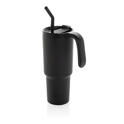 Vaso negro de acero reciclado 900ml