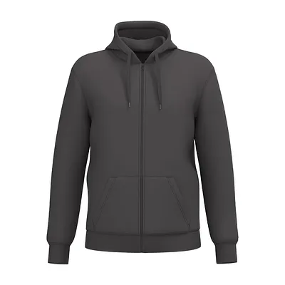 Sudadera reciclada con capucha y cremallera unisex